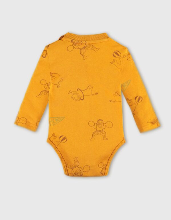 The New Chapter romper met all over print oker - Afbeelding 2