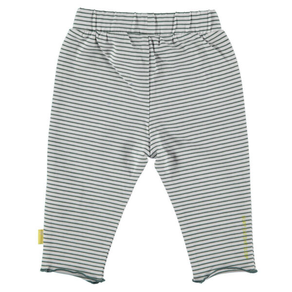 BESS baby gestreepte broek met katoen groen - Afbeelding 2