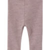 NAME IT BABY baby slim fit legging NBFWANG van merinowol en all over print lila - Afbeelding 2